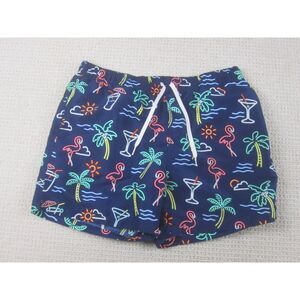 Chubbies Shorts Mens XL Blue Paradise Cocktail Drawstring Lined W/Pockets